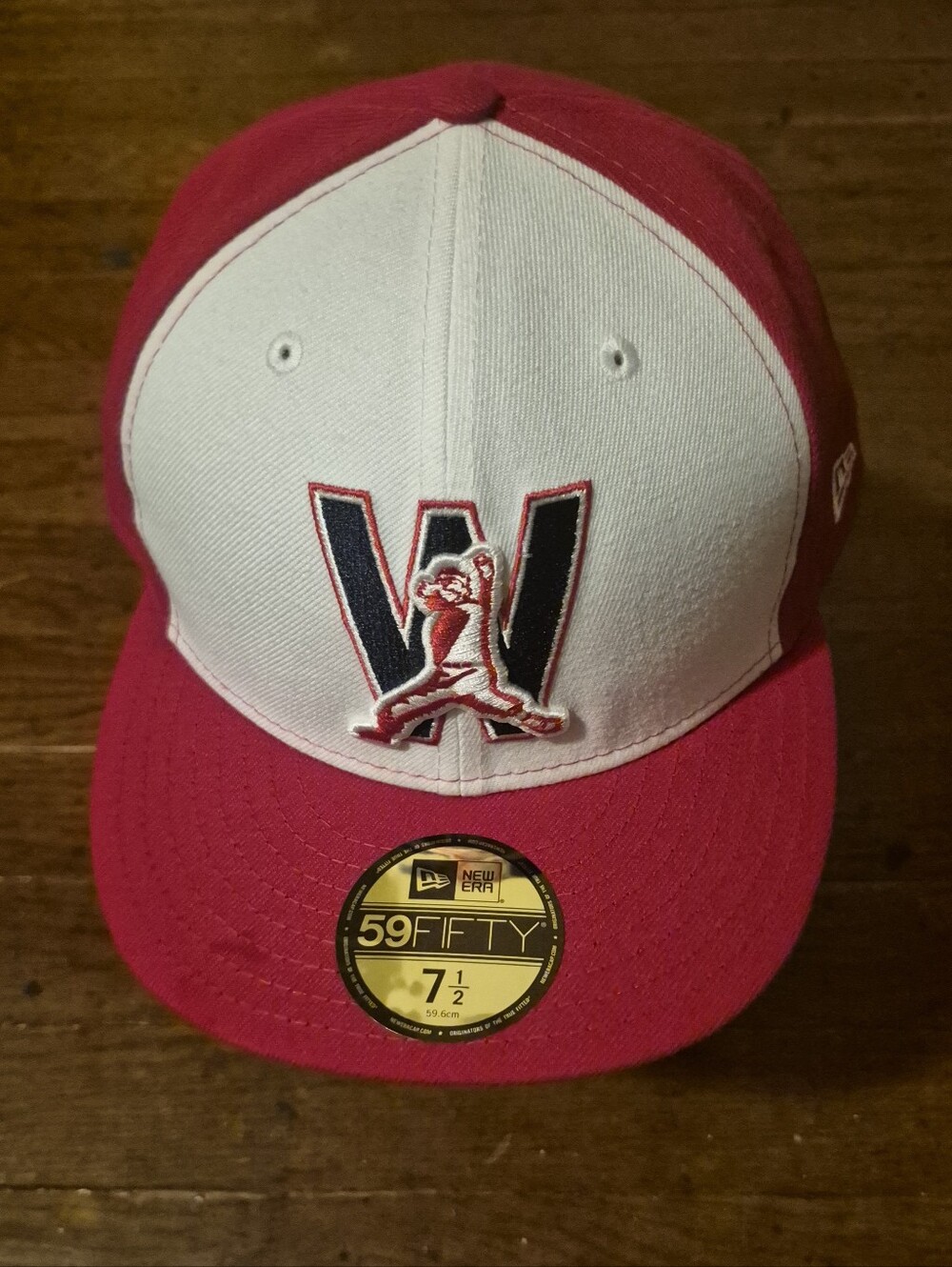 Washington Nationals New Era Mens Sz 7 1/2 Fitted Hat NWOT
